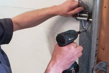 Garage door install Garage door rail instillation